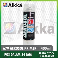 【PRIMER 679】 Aikka Primer 679 Aerosol 400ml Touch Up Pen 2 in 1 Car Scratches Remover Cat Kereta Cal