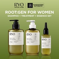 Ryo Root:Gen Shampoo + Treatment + Essence set