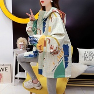 เสื้อแจ็คเก็ตแบบมีฮู้ดแขนยาวทรงหลวมสำหรับผู้หญิงไซส์ใหญ่ 300 ปอนด์ ฤดูใบไม้ผลิและฤดูใบไม้ร่วง ดีไซน์