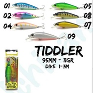 Lure PRO HUNTER TIDDLER 95F (9.5cm 11gram/) Dive 1-3m