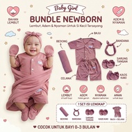 Newborn Baby Girl Bundle Set Short Swaddle Set SartakiBANDO MaroonPOLOS