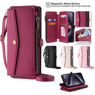 Multifunction Leather Flip Phone Case for OPPO Reno 2Z 7 6 7A 8 8T 9A 9 10 11 11F F25 7Z 8Z SE Pro P