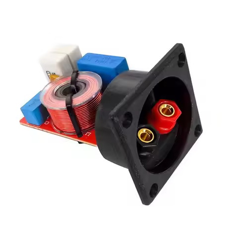 DLHiFi Treable Bass 2 Way Audio Frequency Divider With Junction Box For Speaker Crossover Filters DI