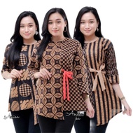 Batik Wanita Kekinian BLOUSE KOMBINASI LAWASAN Blouse Batik Kerja