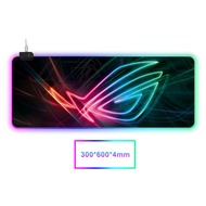 ✯BISA COD✯Alas Tatakan Mouse Pad ROG RGB Gaming Colorful LED Large Mousemat - Mousepad USB