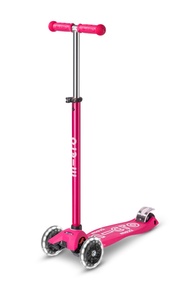 Micro Kickboard - Maxi Deluxe LED - Three Wheeled, Lean-to-Steer Swiss-Designed Micro Scooter for Ki