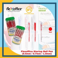 Flexoffice Startup Pen (1 Drum 40pcs) / Flexoffice Pen / Ballpoint Pen / Retractable Pen / Startup 1