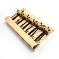 5 String Bass Guitar Bridge Thickened Saddle Bridge Pull String Plate Gold for 5 String Electric Bas