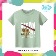 HCOOLKIDS Unisex Children's T-shirts Gamba 0cean B0ys Distro 30s Fashion Screen Printing 100% Cotton