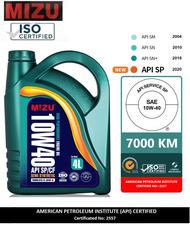 Mizu Semi Synthetic Lubricant 10W-40 SP Genuine Engine Oil - 4 litres