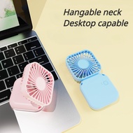 Portable Hanging Neck Fan Mini Portable USB Folding Mute Power Bank Table Fan