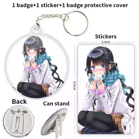 Adagaki Aki Badge Brooch anchor Peripherals Pin Children's gift Tinplate Decoration DIY Backpack Dec