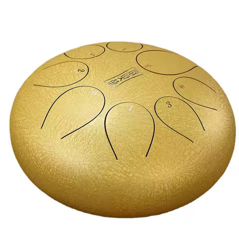 Factory Wholesale 8 Inch 8 Notes High Quality Steel Tongue Drum Multi-color for Choice Steel and Tit