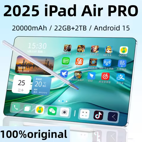 2025 NEW Original iPad Air Pro Tablet 11 inch HD 4K Snapdrago 8gen2 Android 15 22GB+2T 20000mAh 5G D