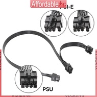 GLO PCIe GPU 8Pin to 6+2Pin Power Adapter Cable PCIExpress 8pin to Single Two 6+2pin
