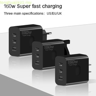 160W super fast charging Travel conversion charger adapter 3-port for ios/Type-C/Mi cell phone charg