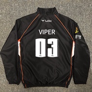 Áo Khoác HLE 2025 LCK Hanwha Team Vest VIPERZEUS Áo Khoác Ngoài Thêu PEANUT Áo Khoác Ngoài Dài Tay M