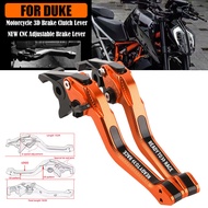 For DUKE 390/250/200/125 Duke390 2010-2024 Clutch Lever Brake Lever Set Adjustable Handle Levers Mot