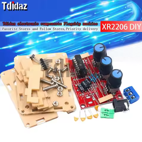 XR2206 Function Signal Generator DIY Kit Sine/Triangle/Square Output 1Hz-1MHz Signal Generator Adjus
