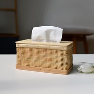 Rattan Tissue Box Wooden Tissue Box Rectangular Tissue Box Storage Box Tissue Tissue