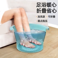 ‍🚢Foldable Foot Bath Bucket Plastic Foot Bath Household Foot Bath Tub Calf Massage Foot Bath Bucket Portable Foot Bath A