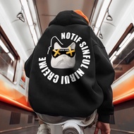 M-7XL Men Hoodies Streetwear Casual Oversized Sport Hoodie Plus Size Hip Hop Sweatshirt Black Long S