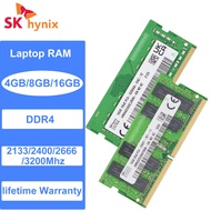 SK Hynix 4GB 8GB 16GB DDR4 2400Mhz 2666Mhz 3200MHz 1.2V 260Pin SODIMM Laptop Memory RAM