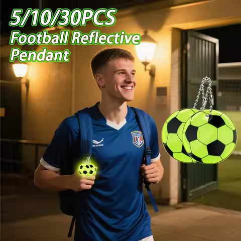5/10/20PCS Football Reflective Key Chain, Suitable for Team Group Training and Backpack Hanging Acce