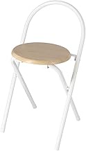 Kohnan Original Wood Grain FD Chair Natural/White Seat Height 18.7 inches (47.5 cm), Load Capacity: