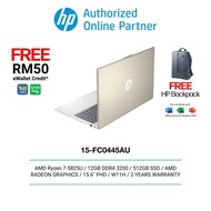 HP 15-FC0444AU/15-FC0445AU/15-FC0446AU/15-FC0447AU (AMD R7-5825U/12GB DDR4/512GB SSD/AMD Radeon/15.6