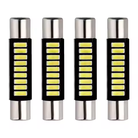 New Practical Reading Light Vanity Mirror Light 12V 29mm 4pcs 6000K 6641 6614F LED Reading Light Whi