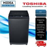 TOSHIBA 12KG Greatwaves Fully Auto Top Load Washing Machine AW-DUK1300KM(SG) Washer Mesin Basuh