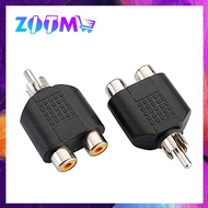 RCA 1 MALE TO 2RCA FEMALE AUDIO VIDEO SPLITTER ADAPTER CONNECTOR