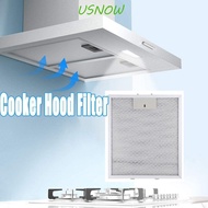 USNOW Cooker Hood Mesh Filter, Ventilation Oil-proof Kitchen Extractor Fan Filter, Grease Filter Detachable Aluminum Mesh Silver Range Hood Dust Filter Kitchen