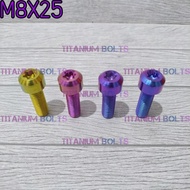 Titanium Bolt M8x25 Titanium GR5 Original