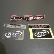 KTC RACING Transparent Shock STICKER