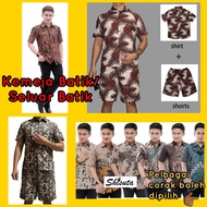 Kemeja Batik Lelaki Lengan Pendek/ Seluar Batik/ Baju Batik Lelaki Batik Shirt/ Pants