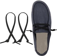 2 Pairs Replacement Shoe Laces for Hey Dude Shoes, Flat Elastic Stretch No Tie Shoe Laces for Women 