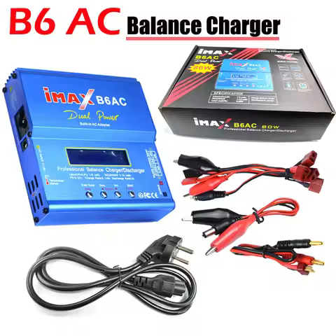 IMAX B6AC LiPo battery balance charger 100~240V Dual Power AC adapter For Li-ion/LiPo/LiFe 1-6 cells