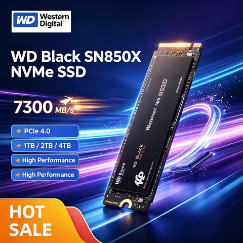 Western Digital SN850X 1TB 2TB 4TB WD_BLACK M.2 2280 NVMe PCIe Gen 4.0x4 SSD Solid State Drives for 