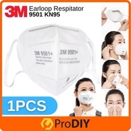 1PC 3M 9501 KN95 Particulate Disposable Respirator Breathing Face Mask Protection Pelindung Topeng Muka
