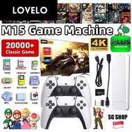 [SG Shop] M15 Plus HD Video Game Console 64G Built-in 10000+ Games Retro Handheld Game Stick Wireles