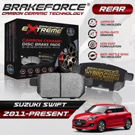 BrakeForce Extreme Carbon Ceramic Rear Brake Pads For Suzuki Swift 2011 Up To Present Model