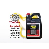 ORIGINAL TOYOTA - Pre-mixed Coolant 3.785L Anti-rust Anti-freeze Long Life Radiator Coolant - 3.785L