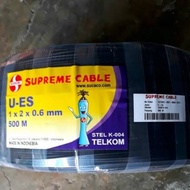 Black Drop Wire Dropwire SUPREME Telephone Cable 1x2x0.6mm U-ES