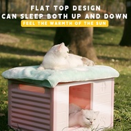 Outdoor Enclosed Cat House Small Dog House Four-season Rainproof Outdoor Stray Cat House And Dog House