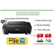 CANON PIXMA E470 All-In-One Wireless Printer (Free RM30 Touch n Go Ewallet) Free Hand Drill & Refill