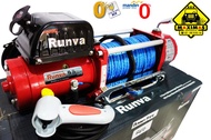RUNVA WINCH EWX-9500-Q "RED" DGN SYNTHETIC ROPE (43 TON) HIGH SPEED