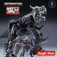 Mainan W8600 / M06 Transformers - Grimlock & Small Optimus Prime Transformers （ KO SS07 Animal Dinos