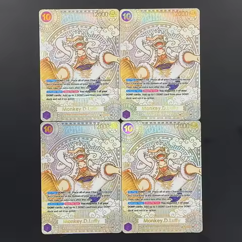 One Piece TCG OPCG English Luffy Character card OP05-119 SP Gold Luffy Textured Foil Card Anime Coll